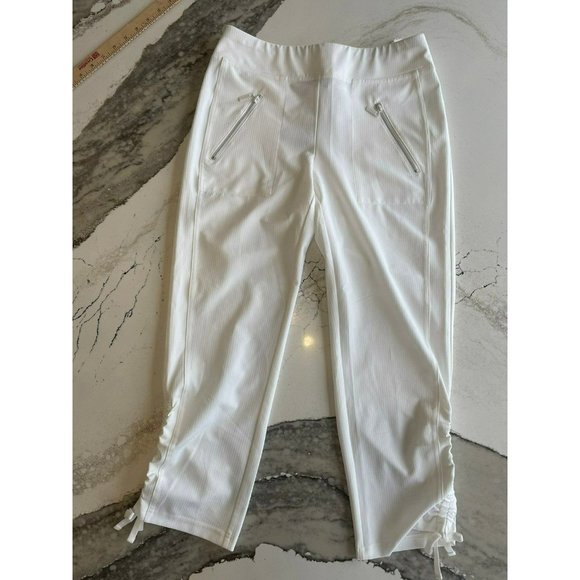Chico's Zenergy White Cropped Pants sz 0. NEW - Picture 1 of 7